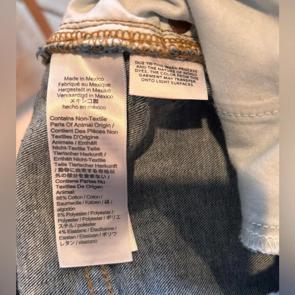 Madewell Curvy High Rise Skinny Jeans Women’s 27 Dark Wash Stretch Denim
